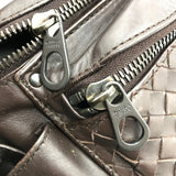 ボッテガ・ヴェネタ BOTTEGA VENETA イントレチャート ベルトバッグ ウエストポーチ ボディバッグ 121604 ダークブラウン レザー メンズ ショルダーバッグ