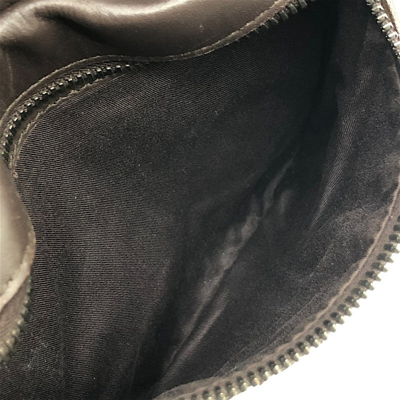 ボッテガ・ヴェネタ BOTTEGA VENETA イントレチャート ベルトバッグ ウエストポーチ ボディバッグ 121604 ダークブラウン レザー メンズ ショルダーバッグ