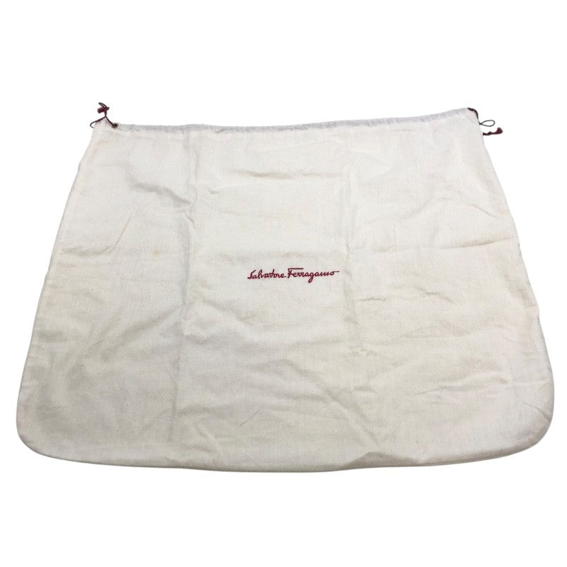 サルヴァトーレ・フェラガモ Salvatore Ferragamo ヴァラ セミショルダー バッグ 217643 ブラック×SV金具 スウェード レディース ショルダーバッグ