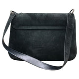 サルヴァトーレ・フェラガモ Salvatore Ferragamo ヴァラ セミショルダー バッグ 217643 ブラック×SV金具 スウェード レディース ショルダーバッグ