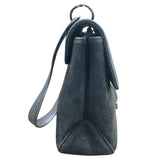 サルヴァトーレ・フェラガモ Salvatore Ferragamo ヴァラ セミショルダー バッグ 217643 ブラック×SV金具 スウェード レディース ショルダーバッグ