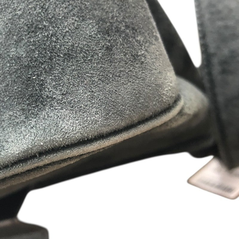 サルヴァトーレ・フェラガモ Salvatore Ferragamo ヴァラ セミショルダー バッグ 217643 ブラック×SV金具 スウェード レディース ショルダーバッグ