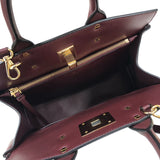 サルヴァトーレ・フェラガモ Salvatore Ferragamo スタジオ スモールバッグ 21H159 ボルドー ゴールド金具 カーフ レディース ハンドバッグ