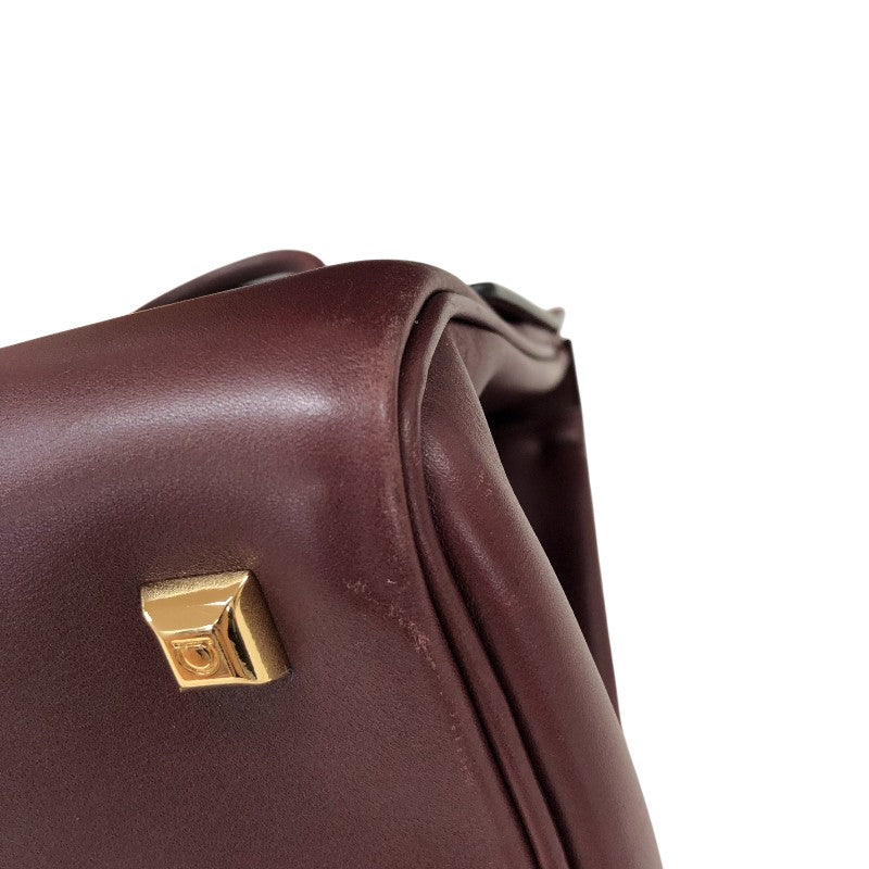 サルヴァトーレ・フェラガモ Salvatore Ferragamo スタジオ スモールバッグ 21H159 ボルドー ゴールド金具 カーフ レディース ハンドバッグ