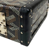 ゴヤール GOYARD ミノディエールトランクバッグ ブラック シルバー金具 ゴヤールディンキャンバス ユニセックス ショルダーバッグ