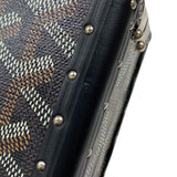 ゴヤール GOYARD ミノディエールトランクバッグ ブラック シルバー金具 ゴヤールディンキャンバス ユニセックス ショルダーバッグ