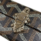 ゴヤール GOYARD ミノディエールトランクバッグ ブラック シルバー金具 ゴヤールディンキャンバス ユニセックス ショルダーバッグ