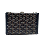ゴヤール GOYARD ミノディエールトランクバッグ ブラック シルバー金具 ゴヤールディンキャンバス ユニセックス ショルダーバッグ