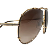 ドルチェ＆ガッバーナ Dolce & Gabbana サングラス DG2075 ブラウン×GD/SV金具 レディース サングラス