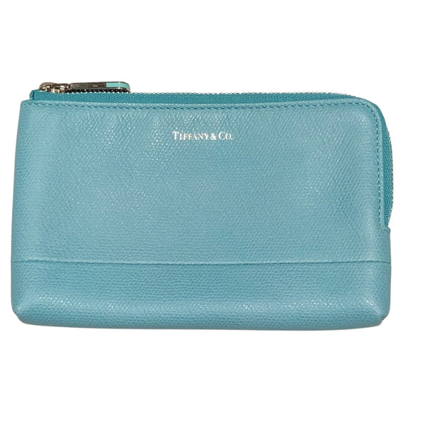 ティファニー TIFFANY＆CO ポーチ ティファニーブルー レザー