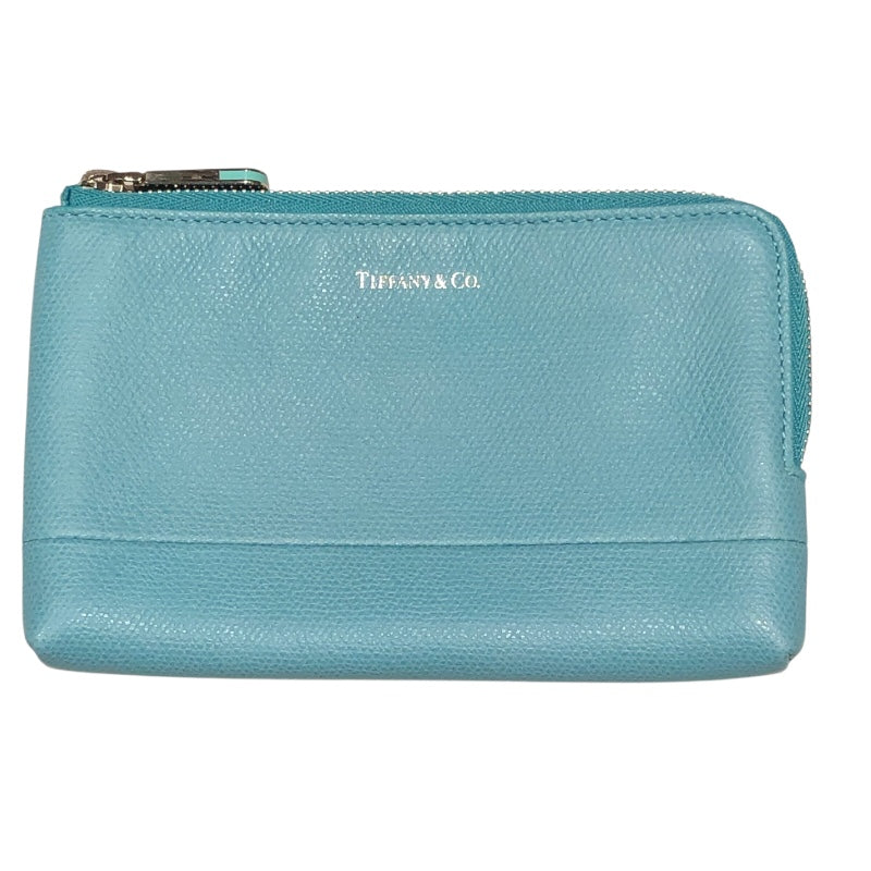 ティファニー TIFFANY＆CO ポーチ ティファニーブルー レザー レディース ポーチ
