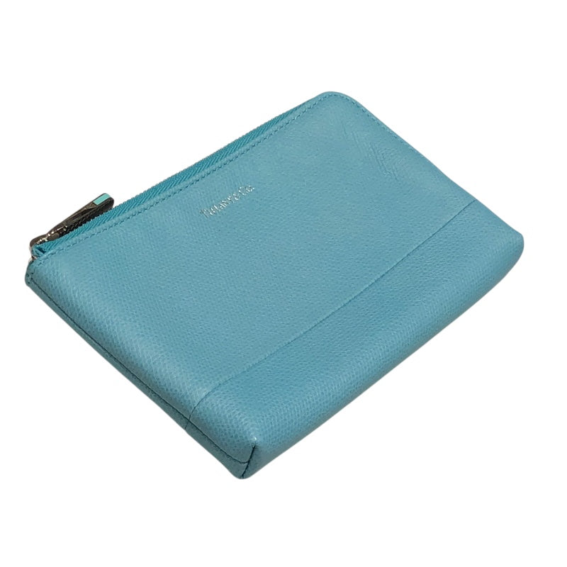 ティファニー TIFFANY＆CO ポーチ ティファニーブルー レザー レディース ポーチ