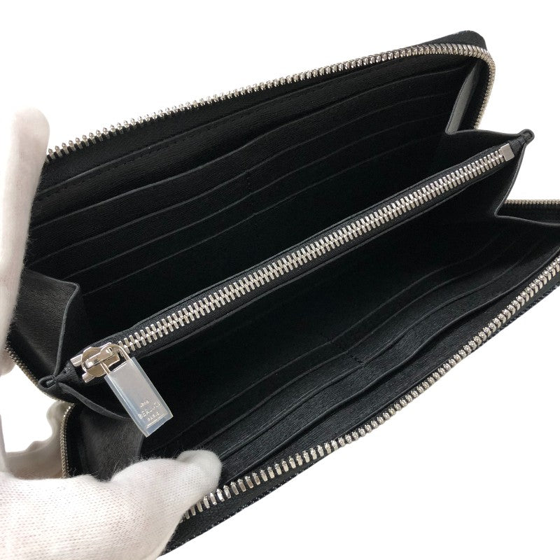 ベルルッティ Berluti イタウバ ロングジップウォレット インディゴブルー デニム/レザー メンズ 長財布