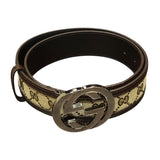 グッチ GUCCI インタ0ロッキングベルト 85cm 114876 GGスプリーム GGスプリームキャンバス メンズ ベルト