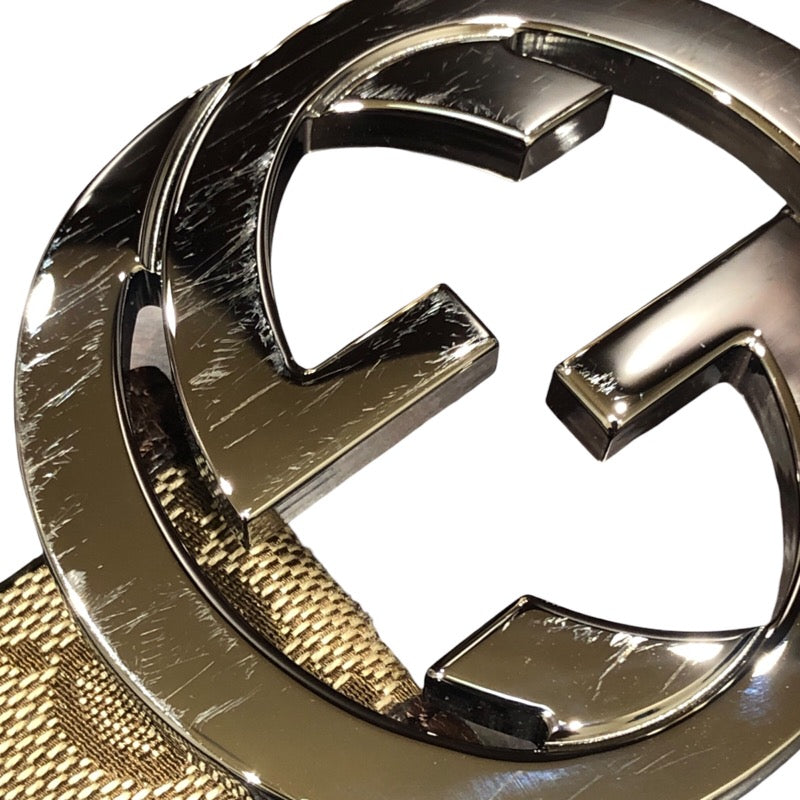 グッチ GUCCI インタ0ロッキングベルト 85cm 114876 GGスプリーム GGスプリームキャンバス メンズ ベルト