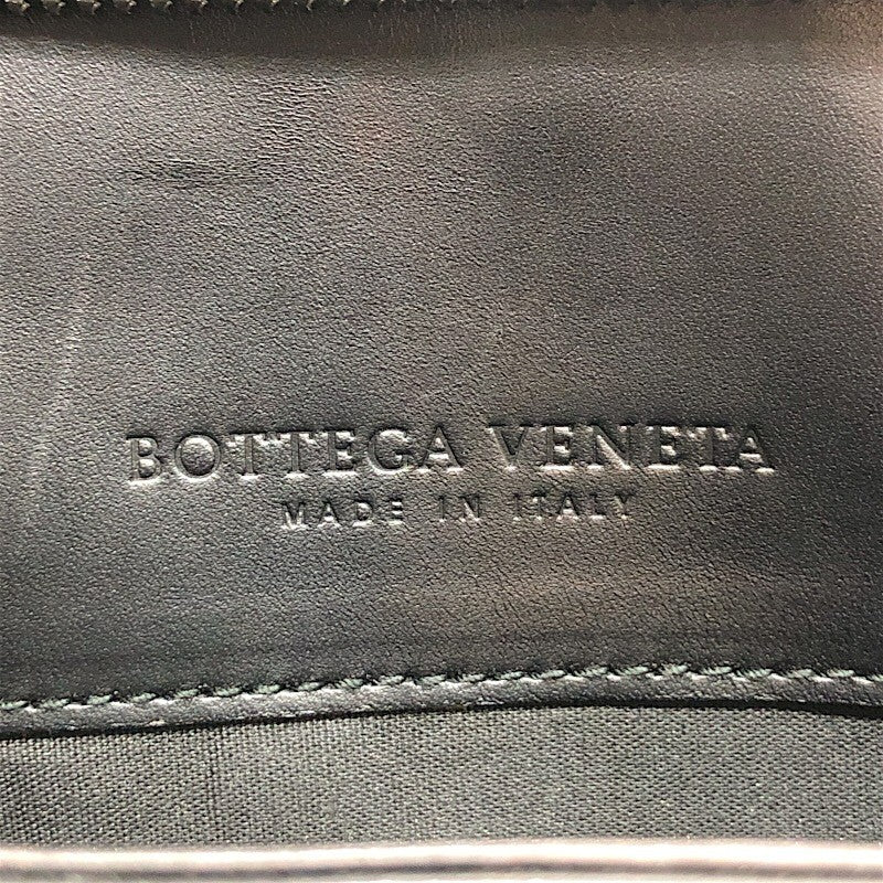 ボッテガ・ヴェネタ BOTTEGA VENETA イントレチャート ブリーフケース ブラック レザー/メタル メンズ ブリーフケース