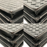 ボッテガ・ヴェネタ BOTTEGA VENETA イントレチャート ブリーフケース ブラック レザー/メタル メンズ ブリーフケース