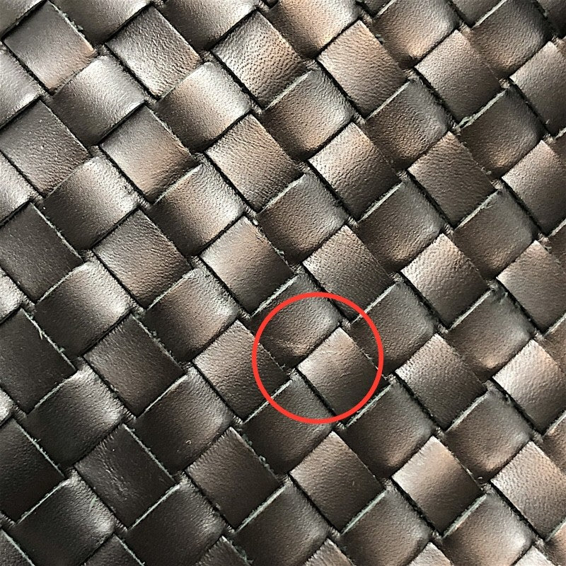 ボッテガ・ヴェネタ BOTTEGA VENETA イントレチャート ブリーフケース ブラック レザー/メタル メンズ ブリーフケース