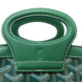 ゴヤール GOYARD ベルーガミニバッグ グリーン シルバー金具 ゴヤールディンキャンバス レディース ハンドバッグ