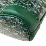 ゴヤール GOYARD ベルーガミニバッグ グリーン シルバー金具 ゴヤールディンキャンバス レディース ハンドバッグ