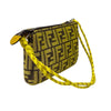 フェンディ FENDI バゲット スリムクラッチ FRGMT 8BS073 イエロー ジャガード レディース ショルダーバッグ