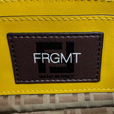 フェンディ FENDI バゲット スリムクラッチ FRGMT 8BS073 イエロー ジャガード レディース ショルダーバッグ
