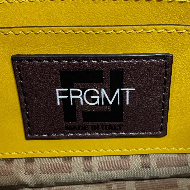 フェンディ FENDI バゲット スリムクラッチ FRGMT 8BS073 イエロー ジャガード レディース ショルダーバッグ