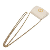 グッチ GUCCI ブロンディ チェーンウォレット 725219 アイボリー　ゴールド金具 レザー レディース 二つ折り財布