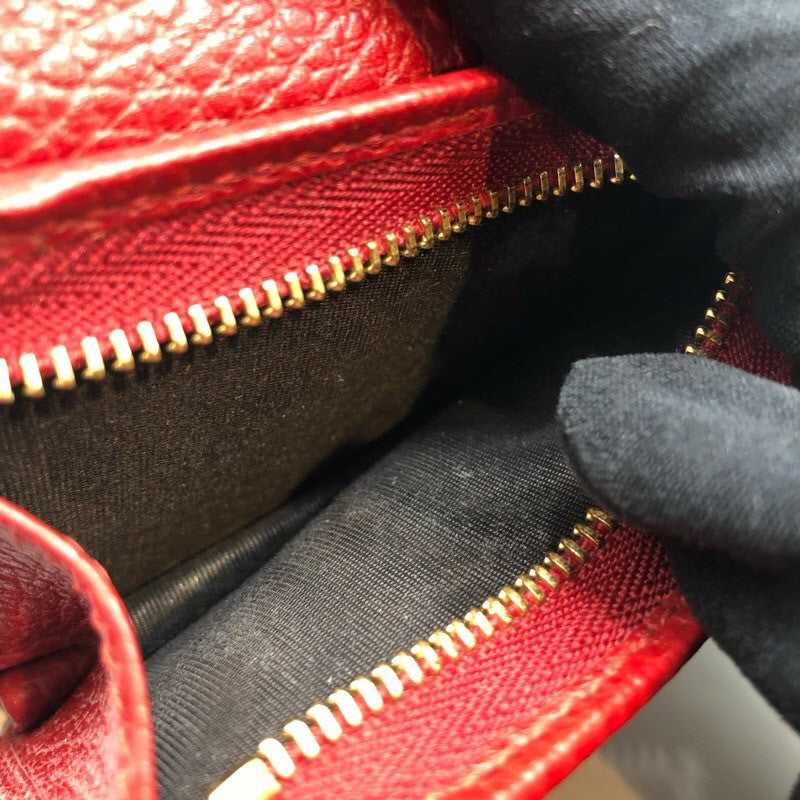 グッチ GUCCI GGマーモントカードケース 456126 レッド レザー レディース カードケース