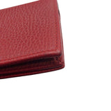 グッチ GUCCI GGマーモントカードケース 456126 レッド レザー レディース カードケース