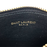 サンローラン SAINT LAURENT フラグメントケース 327212 ブラック×GD金具 カーフ レディース カードケース