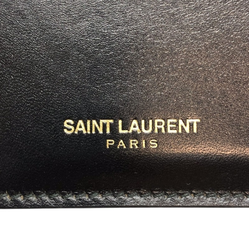 サンローラン SAINT LAURENT フラグメントケース 327212 ブラック×GD