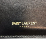 サンローラン SAINT LAURENT フラグメントケース 327212 ブラック×GD金具 カーフ レディース カードケース
