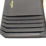 サンローラン SAINT LAURENT フラグメントケース 327212 ブラック×GD金具 カーフ レディース カードケース