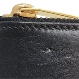 サンローラン SAINT LAURENT フラグメントケース 327212 ブラック×GD金具 カーフ レディース カードケース
