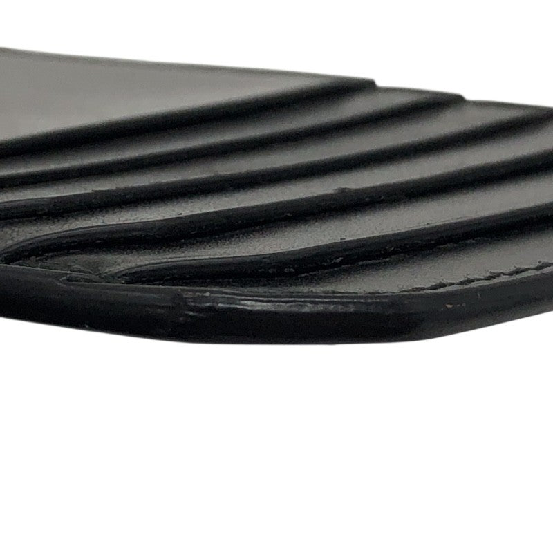 サンローラン SAINT LAURENT フラグメントケース 327212 ブラック×GD金具 カーフ レディース カードケース