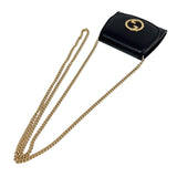 グッチ GUCCI ブロンディ チェーンウォレット 725219 ブラック　ゴールド金具 レザー レディース 二つ折り財布