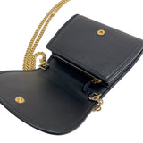 グッチ GUCCI ブロンディ チェーンウォレット 725219 ブラック　ゴールド金具 レザー レディース 二つ折り財布