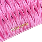ミュウミュウ miu miu マテラッセ　チェーンクラッチ 5DH044 ベロア レディース ショルダーバッグ
