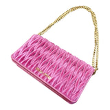 ミュウミュウ miu miu マテラッセ　チェーンクラッチ 5DH044 ベロア レディース ショルダーバッグ