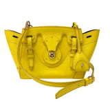 ラルフローレン RALPH LAUREN 2Wayハンドバッグ イエロー ゴールド金具 レザー レディース ハンドバッグ