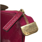 グッチ GUCCI マイクログッチシマ コインケース パープルピンク×SV金具 エナメル/メタル レディース コインケース
