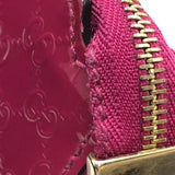 グッチ GUCCI マイクログッチシマ コインケース パープルピンク×SV金具 エナメル/メタル レディース コインケース