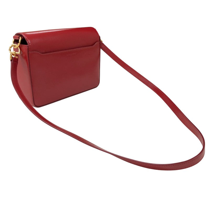 ジバンシィ GIVENCHY 4G チェーン ミディアム バッグ レッド ゴールド金具 カーフレザー レディース ショルダーバッグ