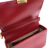 ジバンシィ GIVENCHY 4G チェーン ミディアム バッグ レッド ゴールド金具 カーフレザー レディース ショルダーバッグ