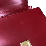 ジバンシィ GIVENCHY 4G チェーン ミディアム バッグ レッド ゴールド金具 カーフレザー レディース ショルダーバッグ