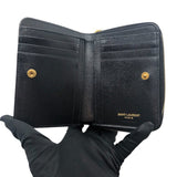 サンローラン SAINT LAURENT タイニーモノグラムコンパクトウォレット 635263 カーフスキン レディース 二つ折り財布