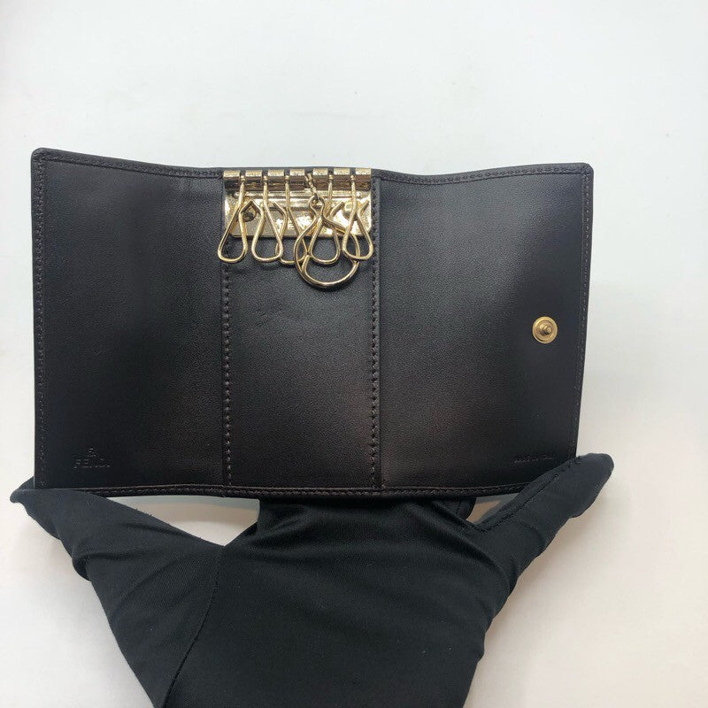 フェンディ FENDI ズッカ6連キーケース 8AP079 キャンバス ユニセックス キーケース