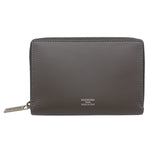 バレンシアガ BALENCIAGA ジップコインケース 771310 グレー　シルバー金具 レザー ユニセックス コインケース