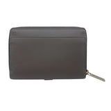 バレンシアガ BALENCIAGA ジップコインケース 771310 グレー　シルバー金具 レザー ユニセックス コインケース
